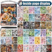 Resim 45 Yaprak 800+ Etiket Japonca Vintage Sticker Kitabı Cımbız ile - Yeniden Kullanılabilir Kendinden Yapışkanlı Kaplamalı Kağıt, Scrapbooking için Sevimli Retro Estetik Fantazi Teması ve Sim Vurgularıyla, Bullet Journal, Planlayıcı Dekor - Telif Hakkı Olmayan El Sanatları Malzemeleri, Scrapbooking Gereçleri | Fantezi Tasarımlar | Düzenlenmiş Depolama 