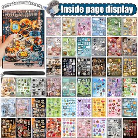 Resim 45 Yaprak 800+ Etiket Japonca Vintage Sticker Kitabı Cımbız ile - Yeniden Kullanılabilir Kendinden Yapışkanlı Kaplamalı Kağıt, Scrapbooking için Sevimli Retro Estetik Fantazi Teması ve Sim Vurgularıyla, Bullet Journal, Planlayıcı Dekor - Telif Hakkı Olmayan El Sanatları Malzemeleri, Scrapbooking Gereçleri | Fantezi Tasarımlar | Düzenlenmiş Depolama 