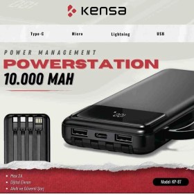 Resim Kensa KP-87 Kendinden Kablolu 10.000 Mah Powerbank 