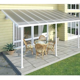 Resim 6mm Füme Polikarbon Levha Sera Pergole Sundurma Çatı Kaplama 