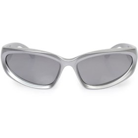 Resim FeyzaDesign Gri Aynalı UV400 ve Rüzgar Korumalı Bisiklet Gözlüğü BS9999 