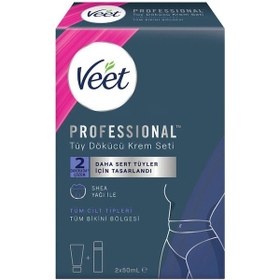 Resim Veet Professional Bikini Bölgesi Tüy Dökücü Krem Seti 2 x 50 ML 