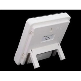 Resim 5DM Iç ve Dış Ortam Sıcaklığını Ölçebilen LCD Ekran Saat Göstergeli Alarmlı Nem Ölçer Termometre 