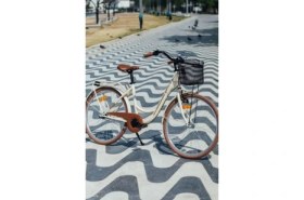 Resim Bisan Sorrento Şehir Bisikleti 44 cm V 26 Jant 3 Vites Krem Gold 