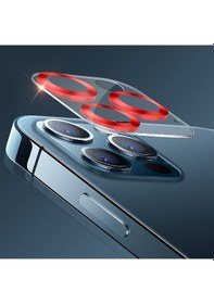 Resim BİNANO Apple Uyumlu iPhone 12 3D PRO SİYAH CAMERA KORUYUCU 