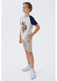 Resim U.s. Polo Assn. Erkek Çocuk Bej Bermuda Takım 5274-49795 Bej 