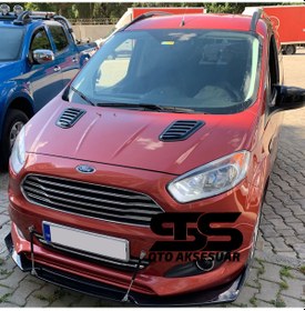 Resim Ford Courier Uyumlu Piano Black Kaput Üstü Havalandırma Izgarası (01) (Sts Oto Aksesuar) 
