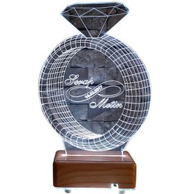 Resim Isimli Lamba Tektaş Yüzük Isimli Gece Lambası Sevgili Hediyesi 