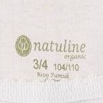 Resim Natuline 4001 Kız Çocuk Organik Pamuklu Ribana İp Askılı Atlet 3'lü Paket - 7-8 Yaş 