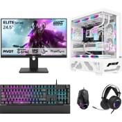 Resim Dragos DRX7727 Ryzen 7 5700X 32GB 1tb Nvme 16GB RTX5060TI 24.5 Inç 500Hz 1ms Oyuncu Hazır Sistem 