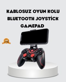 Resim Bluetooth Gamepad Kablosuz Oyun Kumandası Tek Cihaz Destekli 94378350 