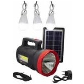 Resim Gold Silver 345 Güneş Enerjili Solar Aydınlatma Radyolu Set 