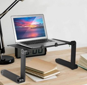 Resim Coverzone Laptop Stand Katlanır Ayarlanabilir Hem Masa Hem Bilgisayar Kanepe Masası Tablet Notebook Kitap Dizüstü Bilgisayar Ve Kitap için 360 Derece Döner 