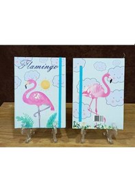 Resim Flamingo Tasarımlı Çizgisiz Noktalı Defter 