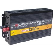 Resim Powermaster Pwr1200-12 Tek Digital Ekranlı 12 Volt 1200 Watt Modified Sinus İnverter 