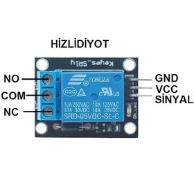 Resim 5V Röle Modülü Breadbord Tip Arduino ve Raspberry Pi 