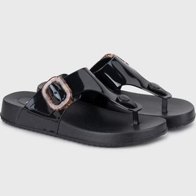 Resim IGOR Bari Parmak Arası Negro/Black Terlik S10364-002 