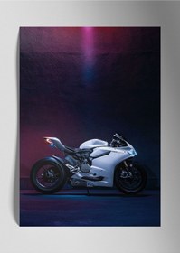 Resim Metal Baskı Parlak Duvar Tablosu - Ducati Motor 