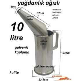 Resim Yağdanlık 10 Litrelik Ağızlı Ağızlı Kocaman 10luk Büyük Boylu Çif 