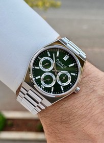 Resim Ferrucci Kadranı Yeşil Kordonu Silver Renk 24 Ay Garantili Fonksiyonları Aktif Erkek Kol Saati 