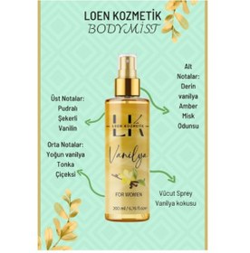 Resim Loen Kozmetik Vanilla Vücut Spreyi 200 ML 