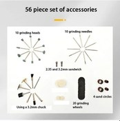 Resim Ankatek Usb Akülü Döner Ağaç İşleme Gravür Kalem Kiti, Güçlü Motorlu Kalem Kiti 