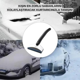 Resim Coofbe 25 cm Araç Cam Don Kar Kazıyıcı Araç Camı Buz Kazıyıcı Kar Temizleme Aracı Araç Ön Çam Silme Aparatı 