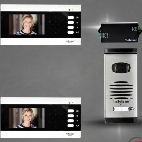 Resim Netelsan Alvara 2'li Şube 4,3’’ Villa Set Görüntülü Diafon 