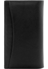 Resim Damy Hakiki Deri Defterli Telefonlu Notluk 710 - Siyah Siyah 