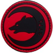 Resim eser askeri malzeme 3D Silikon Patch Bröve Askeri Peç Hilal Kurt Peç 