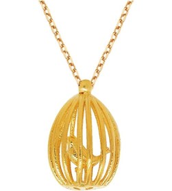 Resim Rose Kaplama Gümüş Kuş Kafesi Kolye G737Kl Altınsepeti 