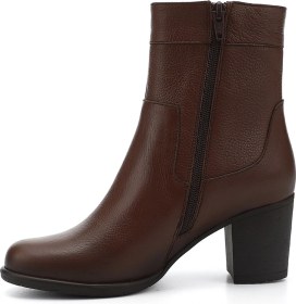 Resim Gönderi R Kadın Kahve Floter Fermuarlı Kalın Topuklu Hakiki Deri Bot Gkzb13448457 Kahve 