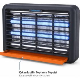 Resim Carboon 20W Uv Işıklı Elektrikli Sinek ve Sivrisinek Öldürücü Cihaz Iç Mekan Haşere Kovucu 