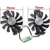 Resim Everflow Zotac Gtx970/1060 75mm Ekran Kartı Fanı 