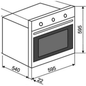 Resim Teka HAK 625 ST Ankastre Fırın Gri 