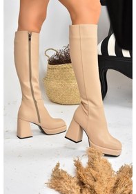 Resim Fox Shoes Ten Platform Topuklu Kadın Çizme L282390109 