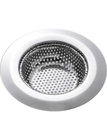 Resim Paslanmaz Çelik Seyyar Lavabo Süzgeci 11X11X3, Dayanıklı ve Şık Tasarım 