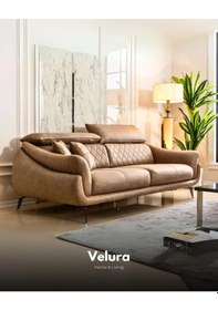 Resim Ezel Üçlü Kanepe - Krem Krem 