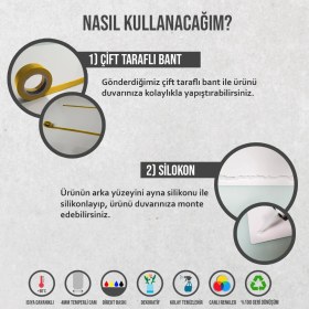 Resim Decorita Cam Ocak Arkası | Bereket Duası | Beyaz Fon | 40cm x 60cm 