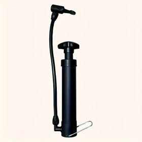 Resim Ağır Hizmet Tipi Manuel Bisiklet Pompası, Ekstra Uzun 269,24 cm Sap - Ağır Hizmet PVC Yapı, Çabuk Şişirme Valf Gövdesi, Kaymaz Tutma Kolu - Taşınabilir Lastik Şişirici için bisikletler, Futbol Topları, Voleybol, 