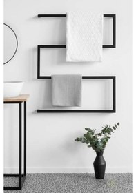 Resim Havluluk Metal Banyo Askılığı Duvara Monteli Havluluk 
