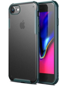 Resim Microsonic Iphone 8 Kılıf, Microsonic Frosted Frame Yeşil 