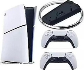 Resim Playstation 5 Slim Dijital + 2. DualSense Ps5 Kol+ Vertical Stand Dikey Ayak Beyaz 