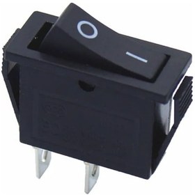 Resim Ic-114 Tekli Dar Işıksız Anahtar On-Off 2P Siyah 5 Adet 