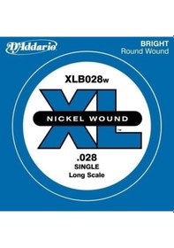 Resim Daddario Xlb028w Bas Gitar Tek Tel 0.028 İnç - Xl Nickel Wound 