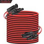 Resim CLELO Güneş Paneli Uzatma Kablosu, 14AWG, 9.14metre/12.19metre, ≤36V, Odada Elektrik/Hard Wirin RV Uzatma Kabloları ile Dış Mekan Kullanımı için 