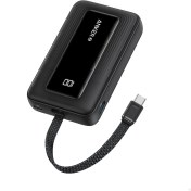 Resim Anker Zolo Powerbank (10K, 30W, Dahili USB-C Kablo) - Siyah - A1688 (Anker Türkiye Garantili) 