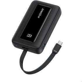 Resim Anker Zolo Powerbank (10K, 30W, Dahili USB-C Kablo) - Siyah - A1688 (Anker Türkiye Garantili) 