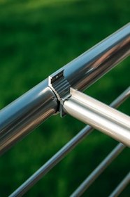 Resim Made Balkon Çamaşır Kurutmalığı, Alüminyum, Yuvarlak, Sabit, Yüksek Kalite, Dayanıklı Çamaşırlık, 6 m Kaplamalı İp Dahil 