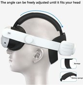 Resim Pazly Meta Quest 3 Kafa Bandı - Basıncı Azaltan Ayarlanabilir Kafa Kayışı - Siyah+beyaz Siyah+beyaz 